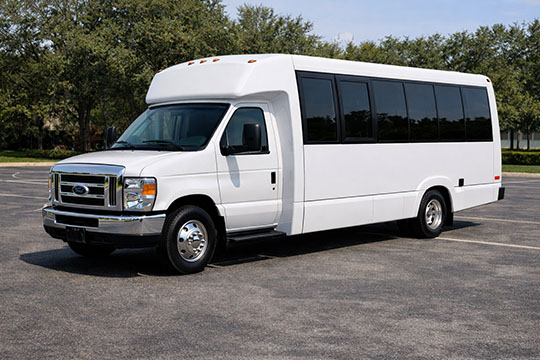 18-passenger minibus available for charter in Quincy, MA